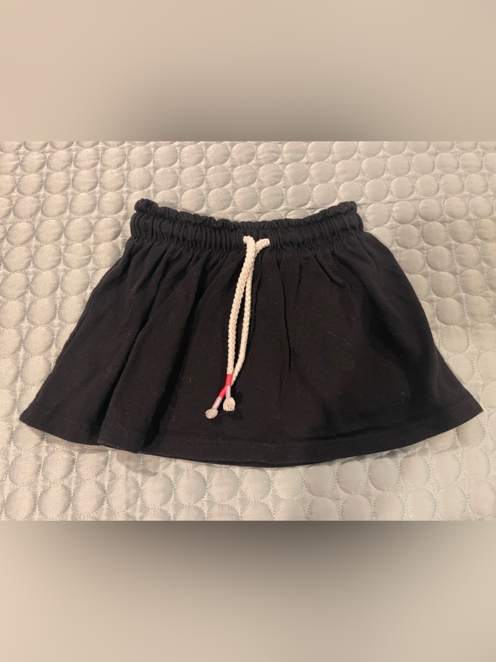 Cat & Jack Black Cotton Spandex Skort Drawstring Elastic Waist 2T